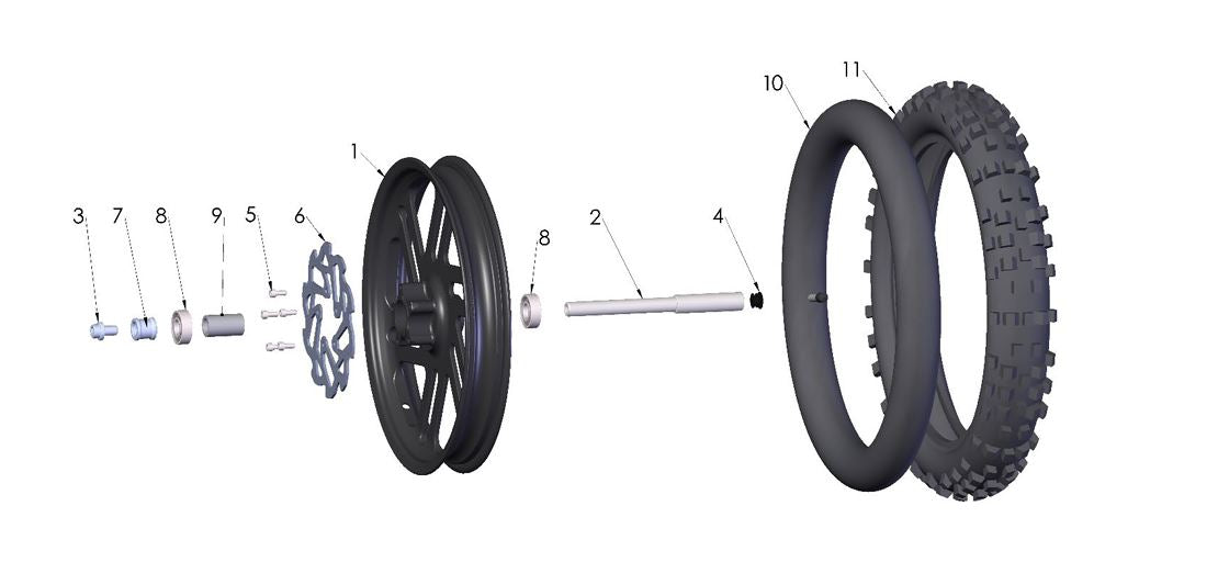 PLUG - AXLE - HOLLOW 50CC