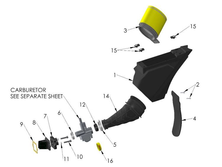 CARBURETOR INLET COVER 04 NEWR