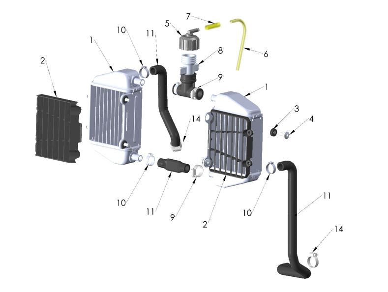 GROMMET - RADIATOR MOUNT - 50SR/65