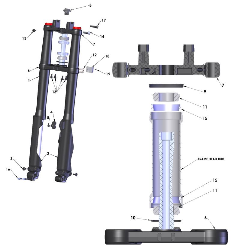 DUST SEAL - STEERING HEAD - SMALL ID