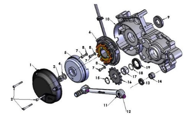 SPACER - SPROCKET - CX65