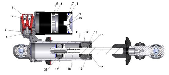 O-RING - SHOCK - REBOUND PIN  - CARD