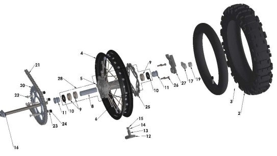 SPACER - REAR WHEEL BEARING
