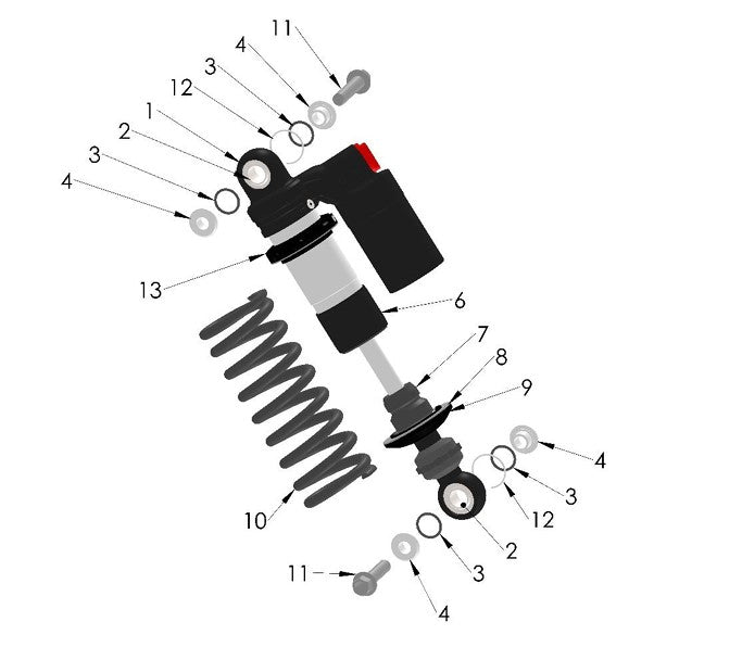 SHOCK SPRING 3.1 KG/MM BLACK