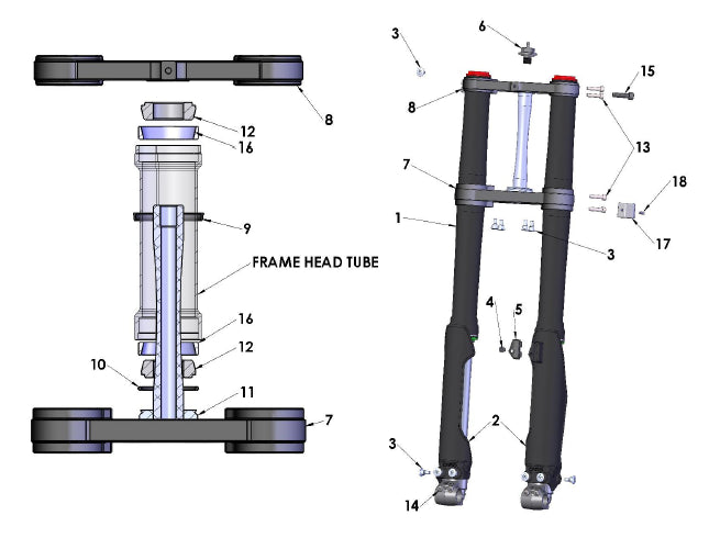 STEERING STOP - STIFFER - MOLDED - 2022 - WITH INSERT