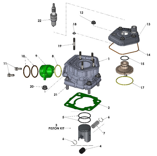 ORING KIT - TOP END -  2013 TO CURRENT & ALL VENOM