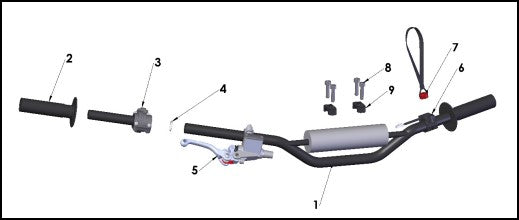 BAR RISER KIT - ADJUSTABLE TALL - FORGED TRIPLE CLAMP