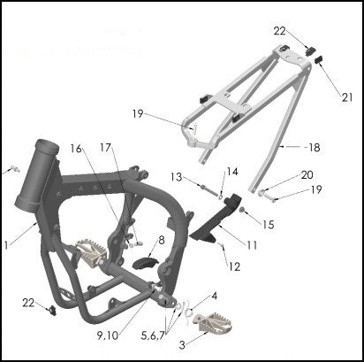 ULTRAWIDE FOOTPEG KIT 50cc / 65cc
