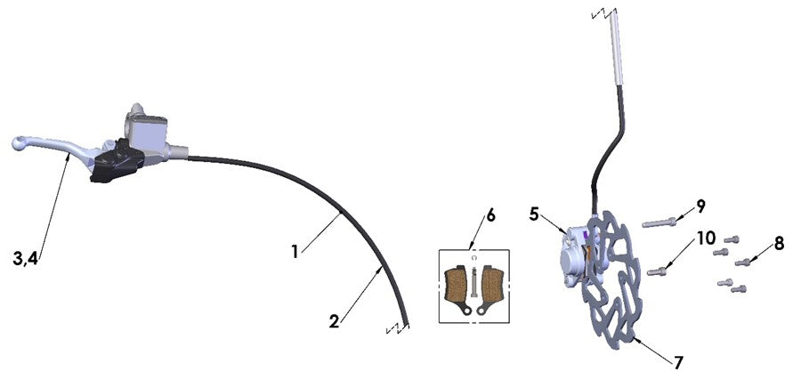 ROTOR - BRAKE - FRONT/REAR  -  50CC CARD