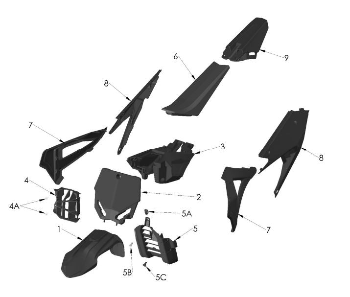 NUMBER PLATE PAIR - LEFT & RIGHT - KING 2021 - FXX