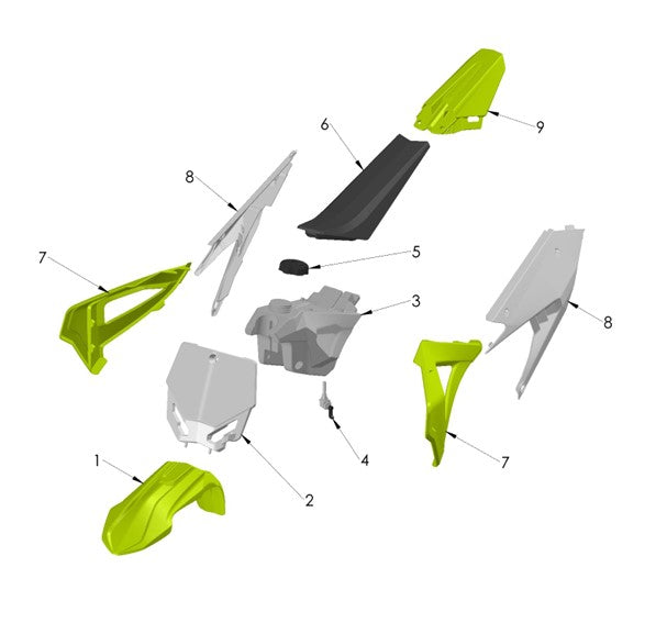 BODYWORK KIT - 2025 - ALL WHITE