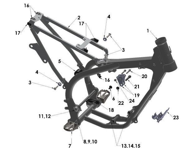 ZIP TIP 8` FRAME MOUNTED