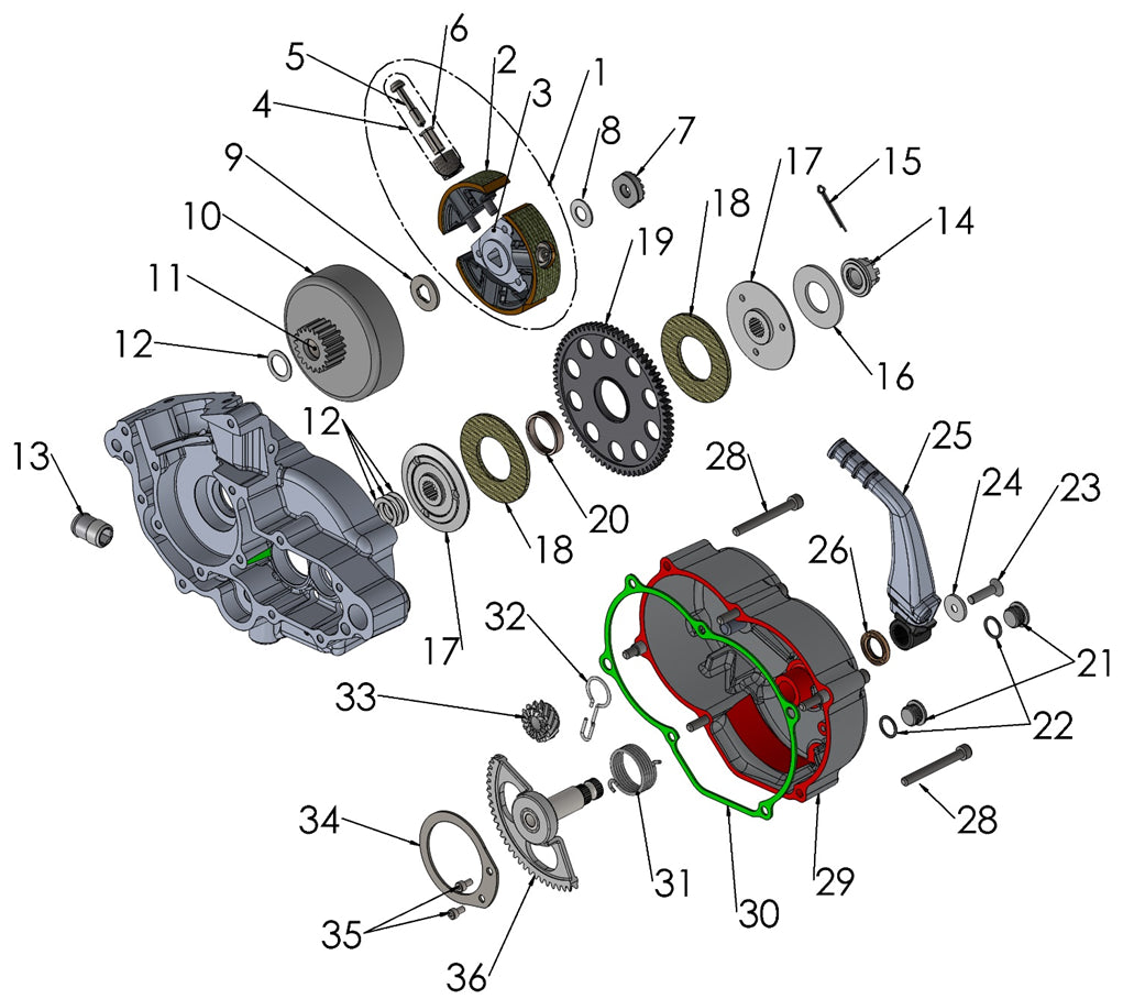 BOLT - TORX - 5GX CLUTCH - M6 X 29 - SPECIAL