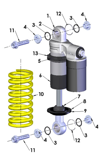 SHOCK SPRING-WHITE-HEAVY-CM