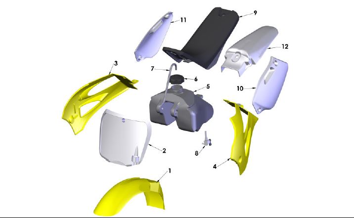 BODYWORK KIT - 2010 - 2018 JR/P3 - WHITE