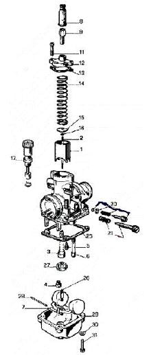 CARB - RUBBER CABLE CAP SEAL-#8 - DELLORTO