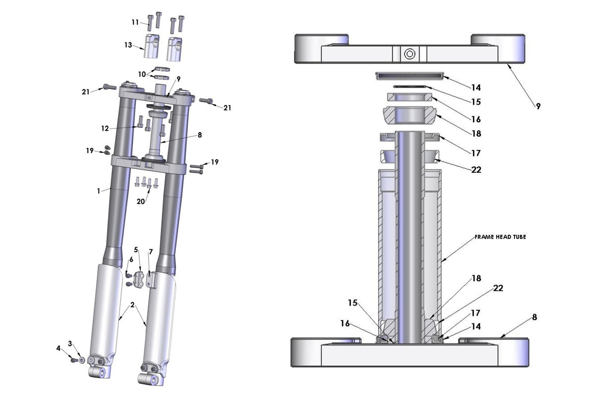 FORK SET COMPLETE JR 2014 32MM