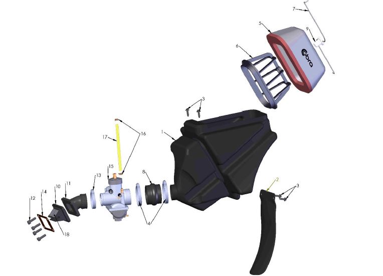 GASKET REED 2 INTAKE