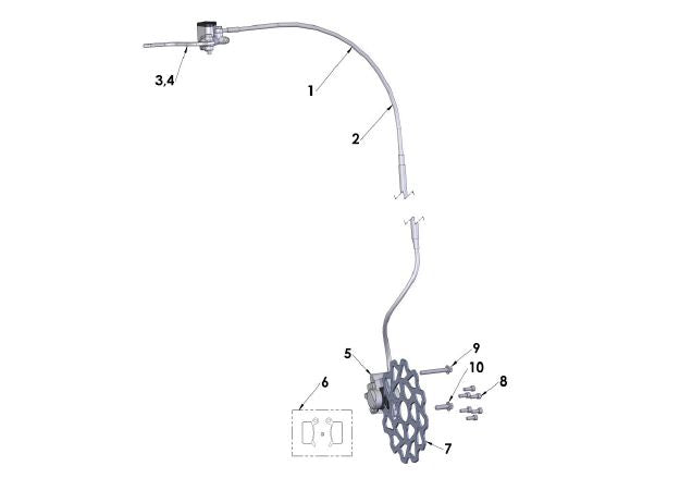 BRAKE - HOSE FRONT - FORMULA