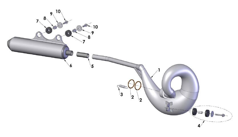 SLEEVE PIPE/SILENCER JR/P3