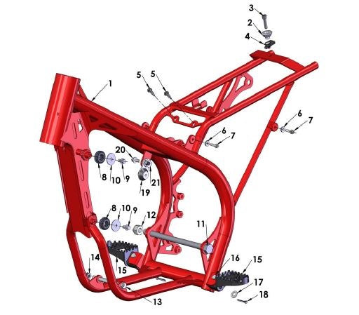 SPRING - FOOTPEG STD KING/JR PEG
