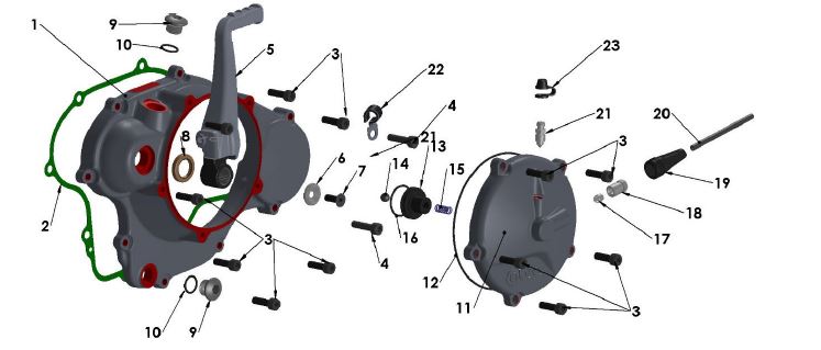 GASKET - CLUTCH COVER PV 2015 CX65