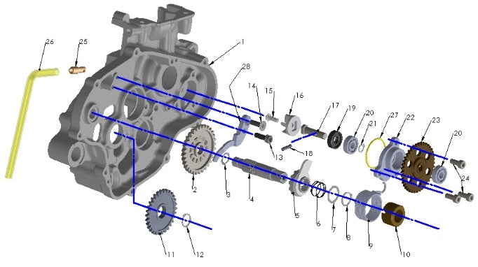 GEAR,KICK STARTER IDLER