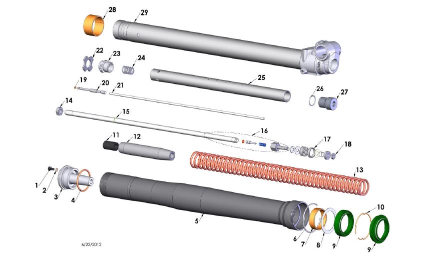 TOOL - FORK CAP WRENCH - 37MM