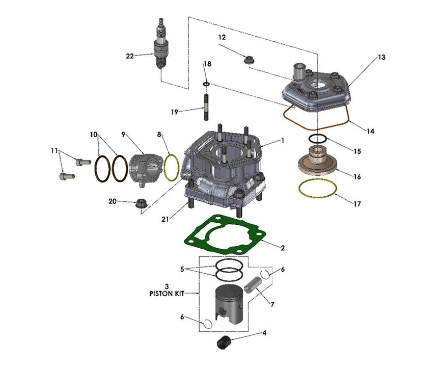 BASE GASKET - 0.4MM - CX50 VENOM