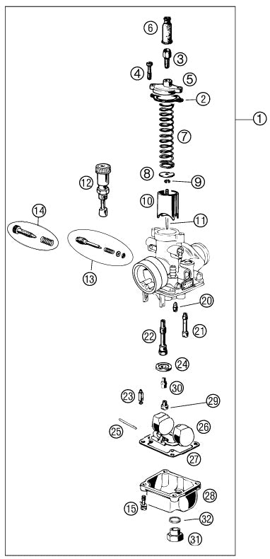 ATOMIZER AU262 FOR DELL\'ORTO PHBG STANDARD