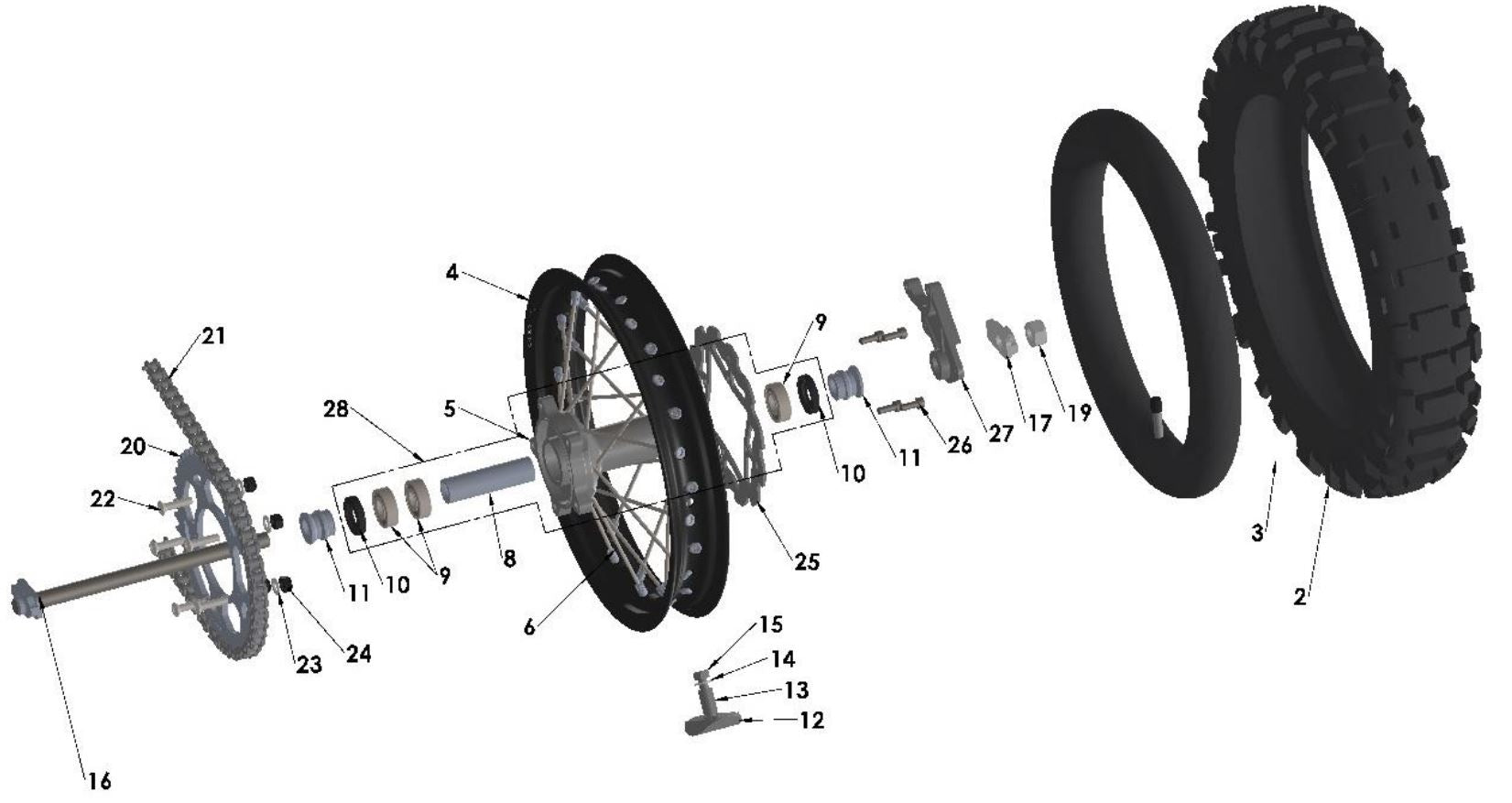 SPROCKET - 46T ALUM - CX65 2018 THRU NEW