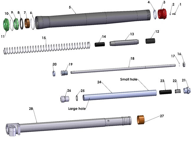 FORK - MID VALVE GLIDE RING