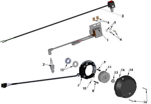 R/B EKMU0035P PLASTIC PARTS - WATERPUMP