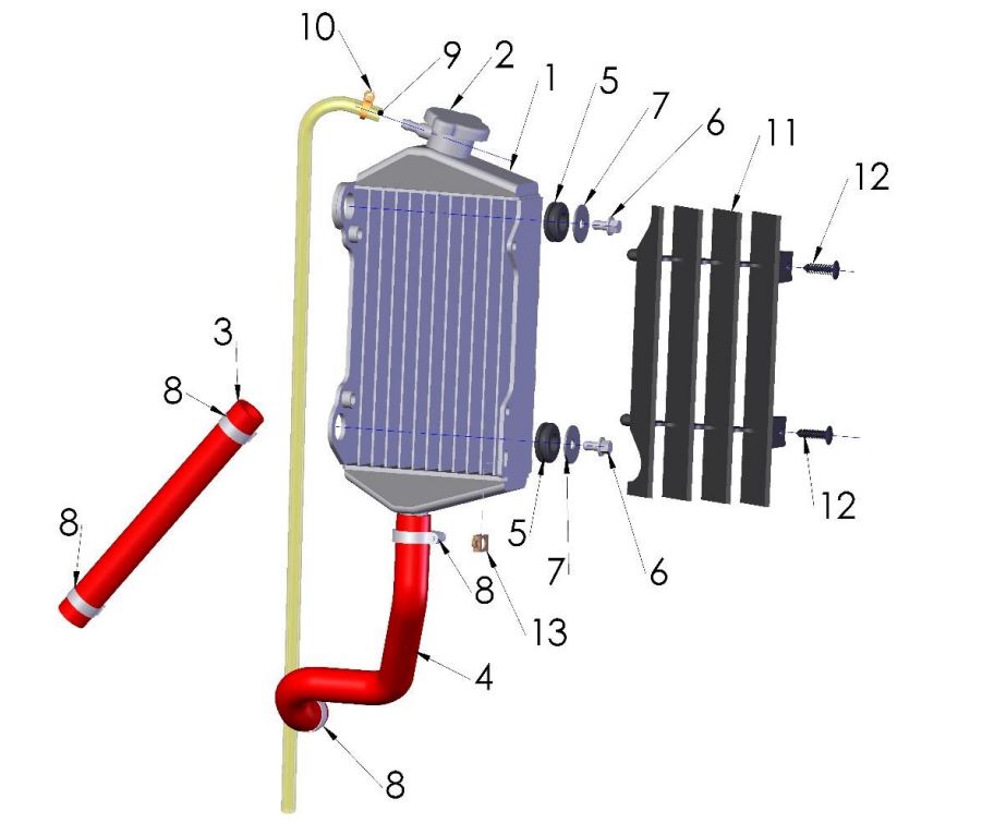 RADIATOR - CX50 SR - 2016 - 2020
