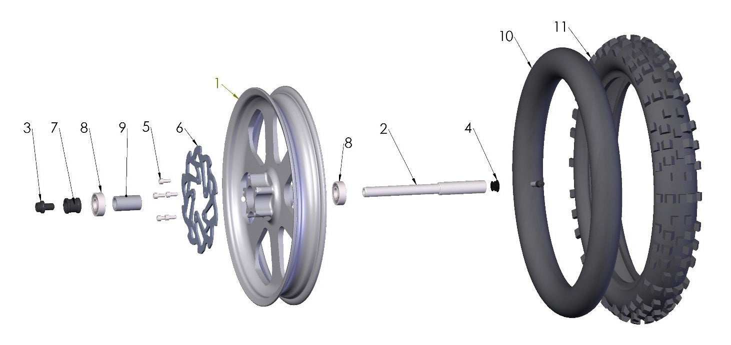 BOLT - M10 X 16 - ALUM - HOLLOW AXLE - BLACK ANODIZE