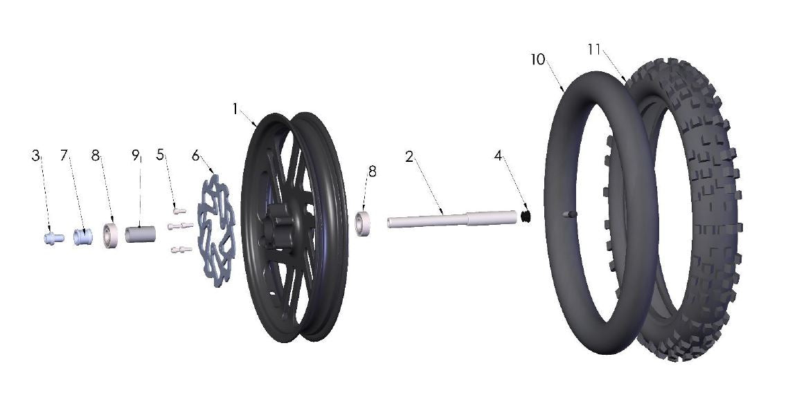 TIRE - FRONT - 60/100-12- DUNLOP MX33