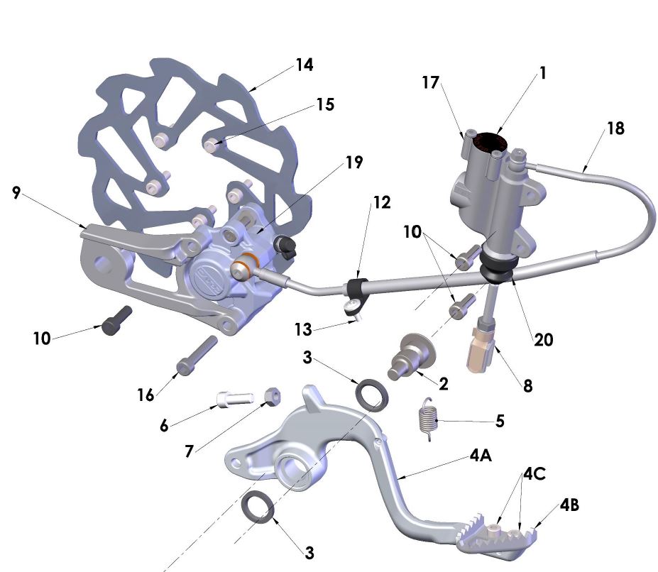 SPRING-BRAKE PEDAL