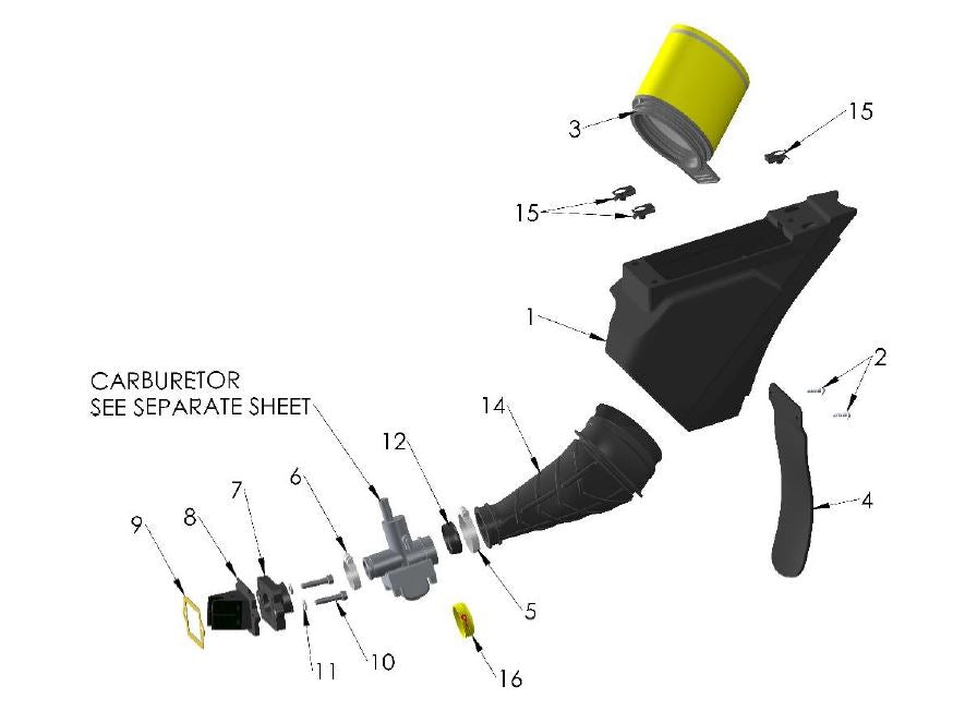 CARBURETOR INLET COVER 04 NEWR
