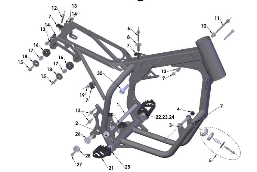 CLEVIS PIN - FOOTPEG