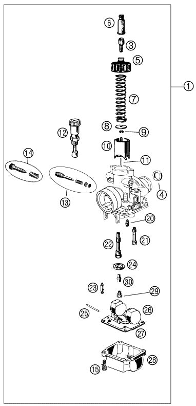 R/B RACJ0014 - CARBURETOR - 14MM - DEEP WELL 50 SLIDE