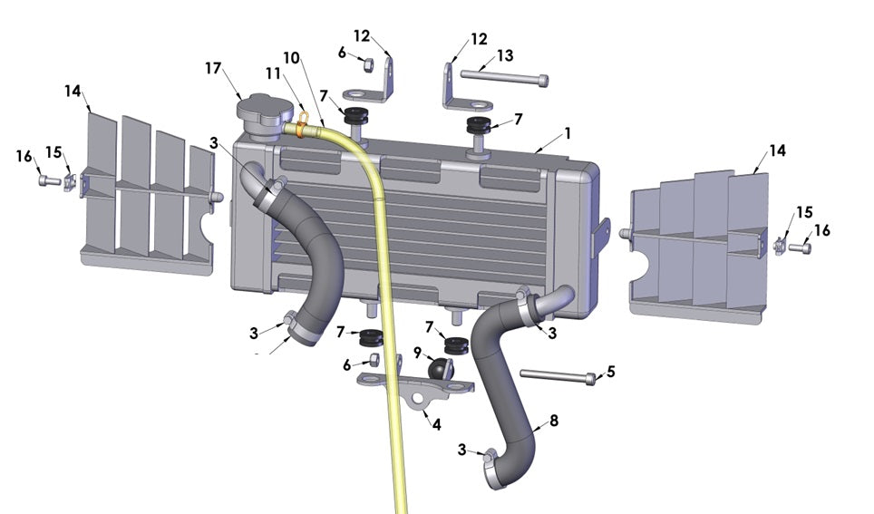 RADIATOR CAP 1.3 BAR - WITH RIBS