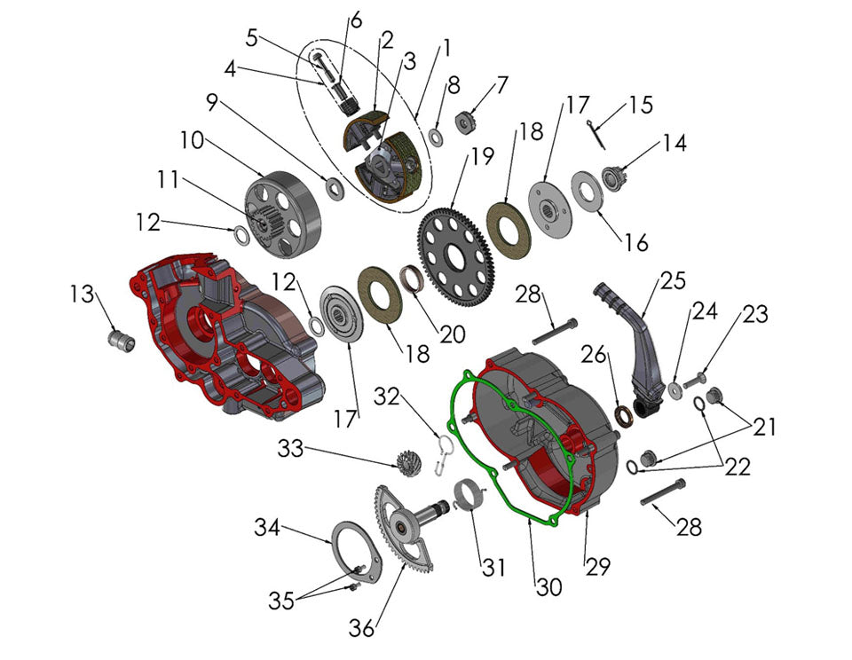 GASKET - CLUTCH COVER - CX50 VENOM